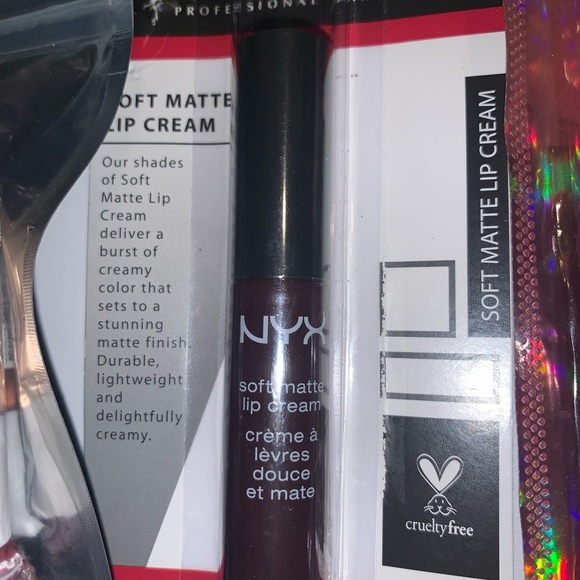 NYX, L'Oreal, & Flower Beauty Cranberry/Crimson Shades 3 Pc Lip Lot For Fall - Picture 3 of 7